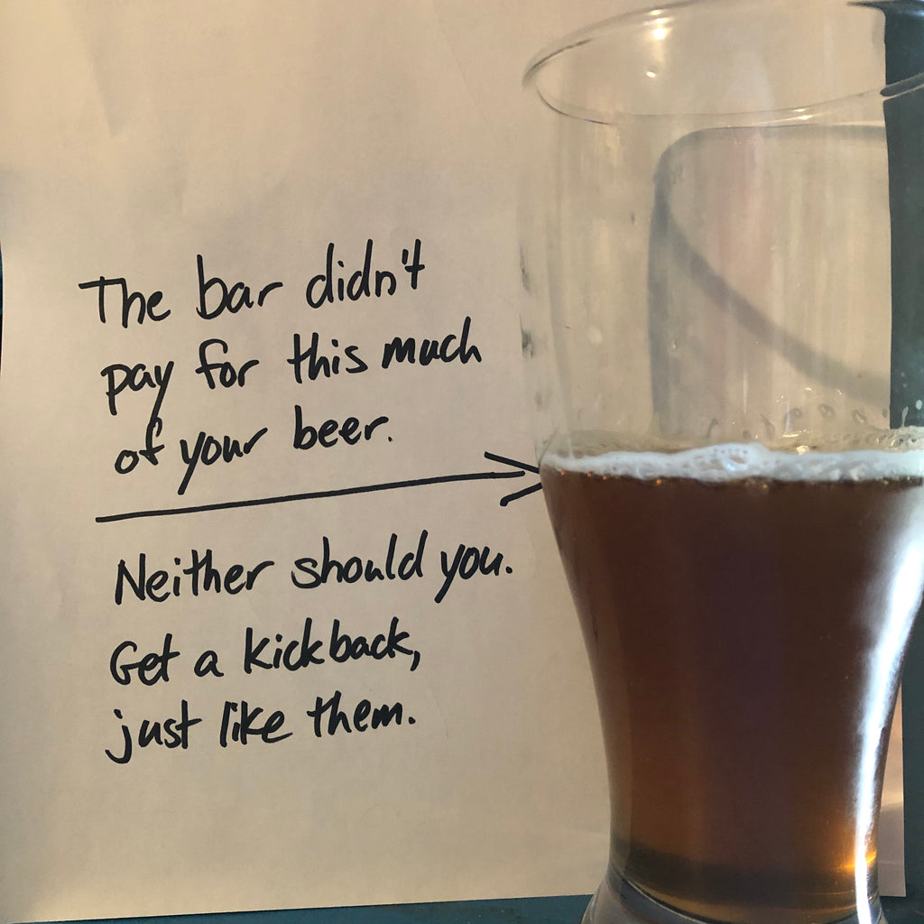1/3 of your beer was free - but not for you